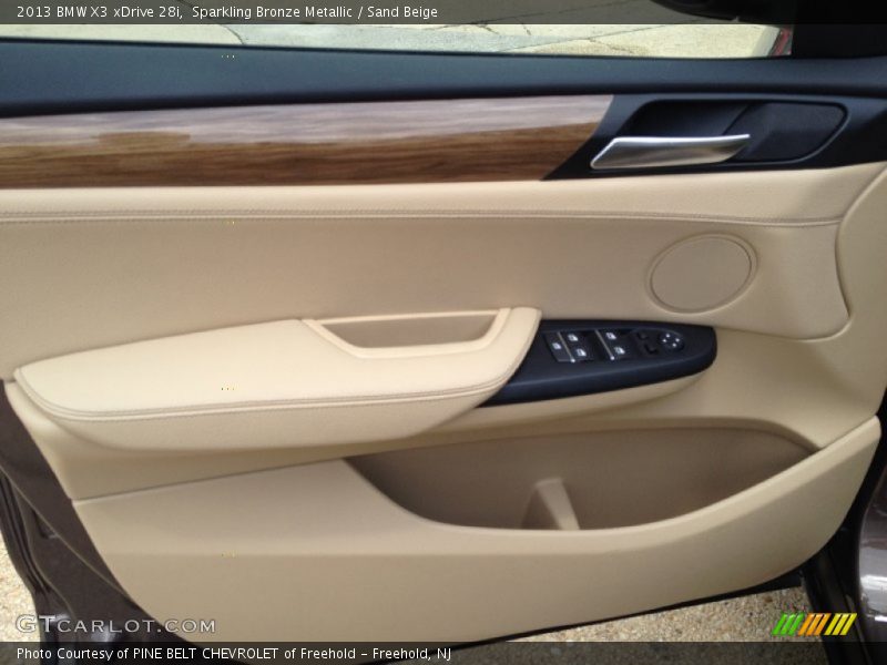 Sparkling Bronze Metallic / Sand Beige 2013 BMW X3 xDrive 28i
