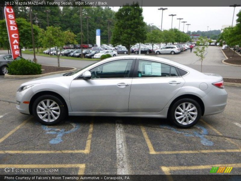 Ingot Silver / Black 2012 Mazda MAZDA6 i Touring Sedan
