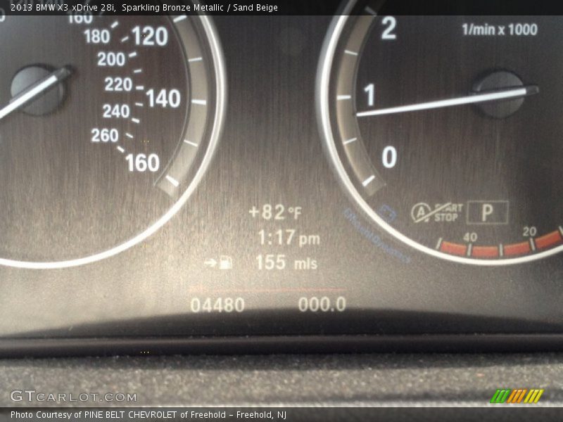 Sparkling Bronze Metallic / Sand Beige 2013 BMW X3 xDrive 28i