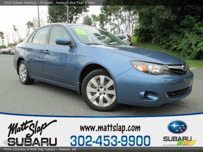 Newport Blue Pearl / Ivory 2010 Subaru Impreza 2.5i Sedan