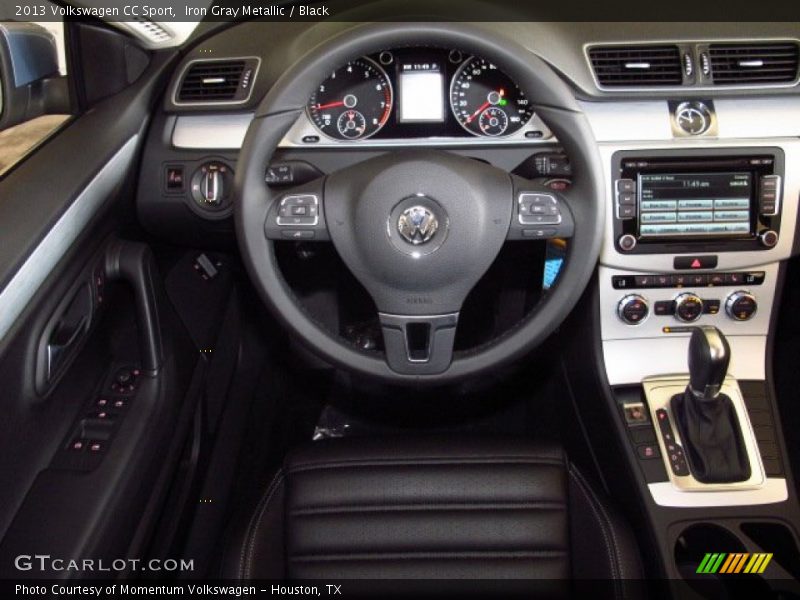 Iron Gray Metallic / Black 2013 Volkswagen CC Sport