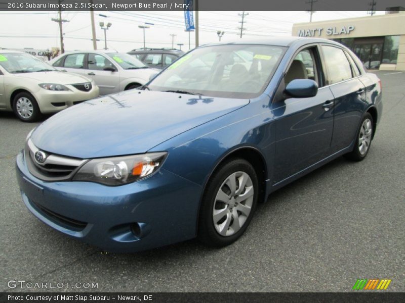 Newport Blue Pearl / Ivory 2010 Subaru Impreza 2.5i Sedan