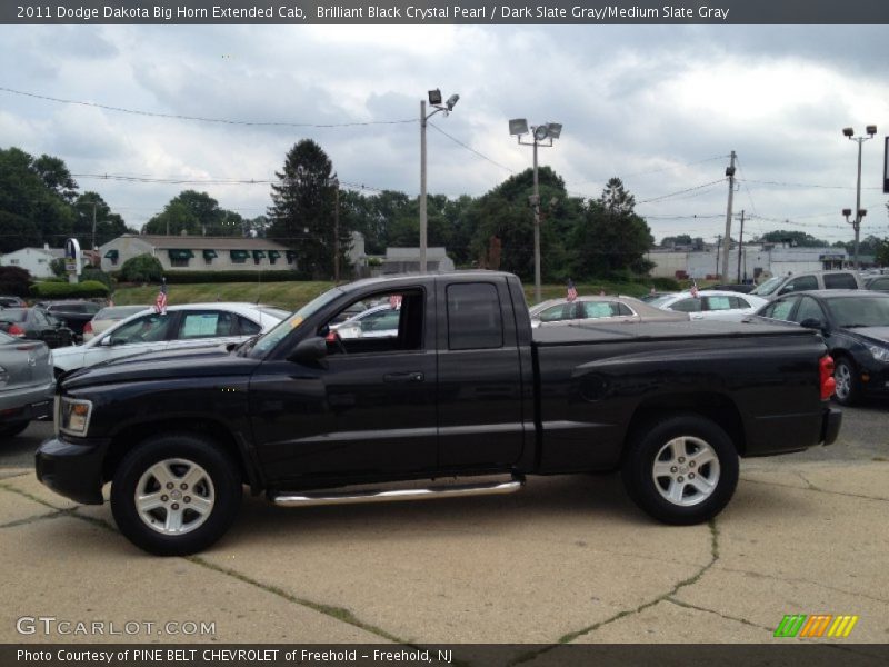 Brilliant Black Crystal Pearl / Dark Slate Gray/Medium Slate Gray 2011 Dodge Dakota Big Horn Extended Cab