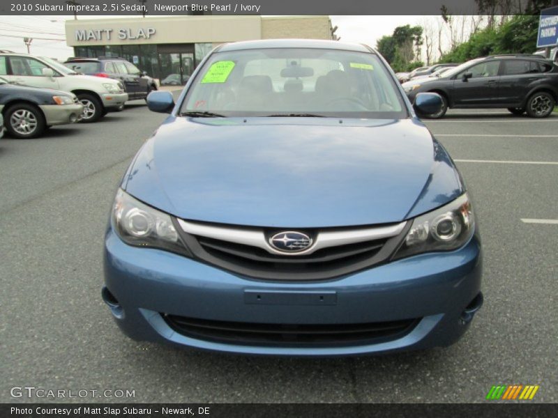 Newport Blue Pearl / Ivory 2010 Subaru Impreza 2.5i Sedan