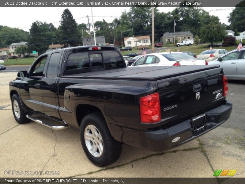 Brilliant Black Crystal Pearl / Dark Slate Gray/Medium Slate Gray 2011 Dodge Dakota Big Horn Extended Cab