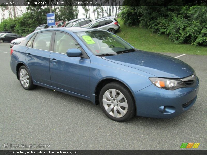 Newport Blue Pearl / Ivory 2010 Subaru Impreza 2.5i Sedan