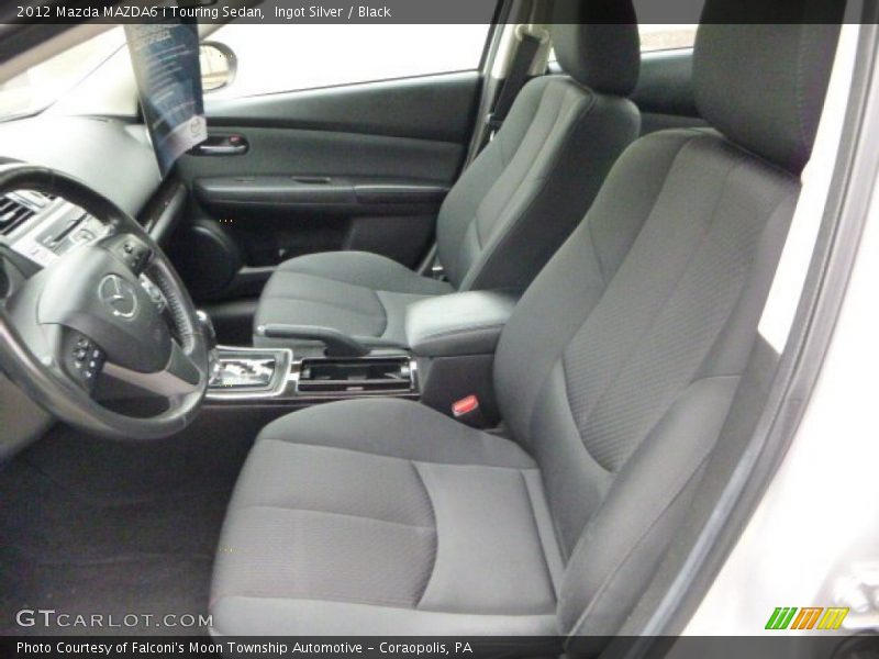 Ingot Silver / Black 2012 Mazda MAZDA6 i Touring Sedan