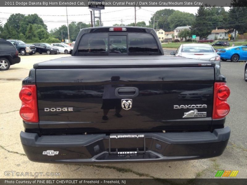 Brilliant Black Crystal Pearl / Dark Slate Gray/Medium Slate Gray 2011 Dodge Dakota Big Horn Extended Cab