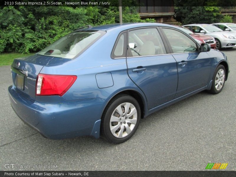 Newport Blue Pearl / Ivory 2010 Subaru Impreza 2.5i Sedan