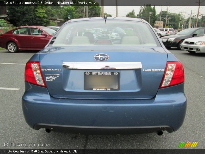 Newport Blue Pearl / Ivory 2010 Subaru Impreza 2.5i Sedan
