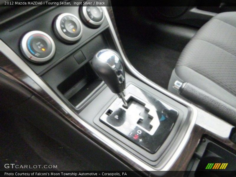 Ingot Silver / Black 2012 Mazda MAZDA6 i Touring Sedan