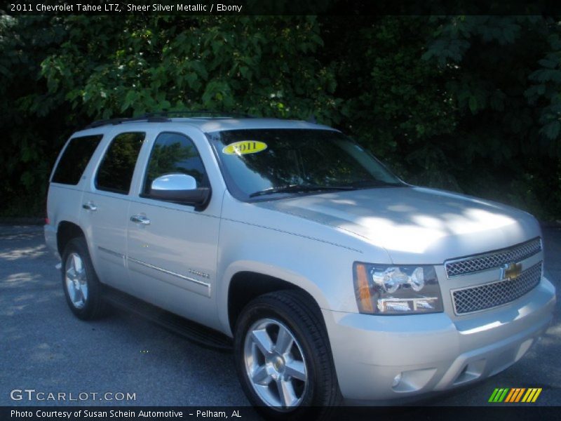 Sheer Silver Metallic / Ebony 2011 Chevrolet Tahoe LTZ