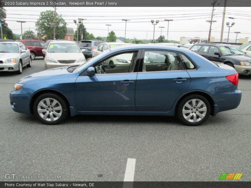 Newport Blue Pearl / Ivory 2010 Subaru Impreza 2.5i Sedan