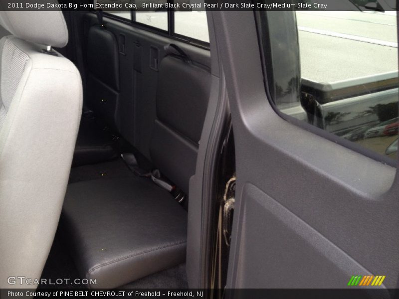 Brilliant Black Crystal Pearl / Dark Slate Gray/Medium Slate Gray 2011 Dodge Dakota Big Horn Extended Cab