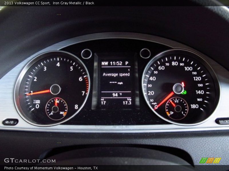 Iron Gray Metallic / Black 2013 Volkswagen CC Sport