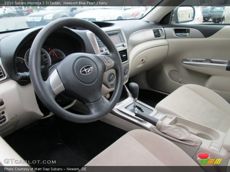 Newport Blue Pearl / Ivory 2010 Subaru Impreza 2.5i Sedan