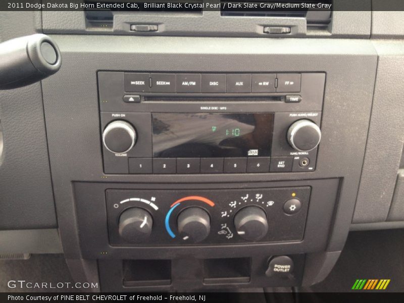Brilliant Black Crystal Pearl / Dark Slate Gray/Medium Slate Gray 2011 Dodge Dakota Big Horn Extended Cab