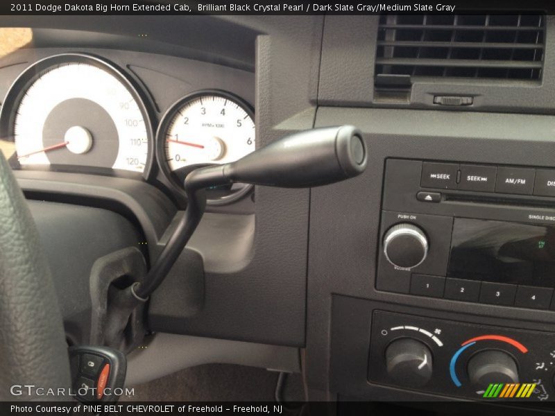 Brilliant Black Crystal Pearl / Dark Slate Gray/Medium Slate Gray 2011 Dodge Dakota Big Horn Extended Cab