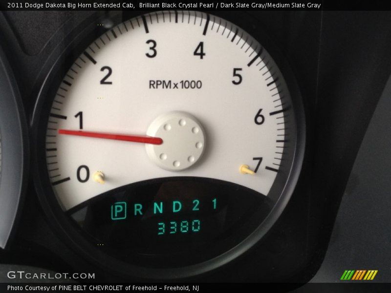 Brilliant Black Crystal Pearl / Dark Slate Gray/Medium Slate Gray 2011 Dodge Dakota Big Horn Extended Cab