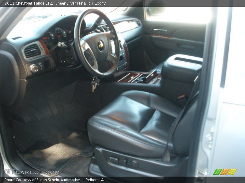 Sheer Silver Metallic / Ebony 2011 Chevrolet Tahoe LTZ