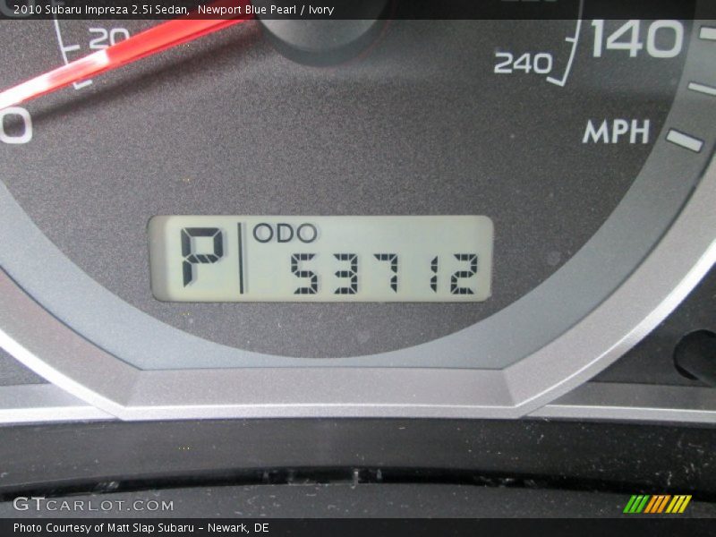 Newport Blue Pearl / Ivory 2010 Subaru Impreza 2.5i Sedan