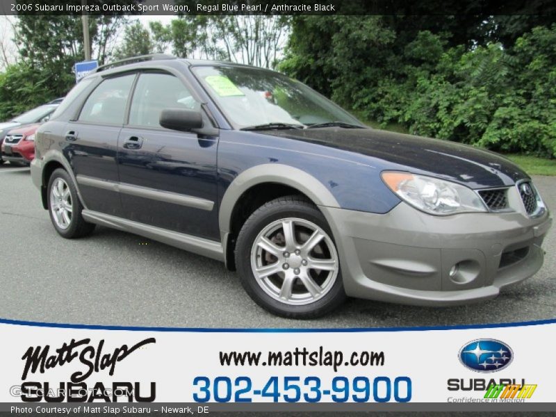 Regal Blue Pearl / Anthracite Black 2006 Subaru Impreza Outback Sport Wagon
