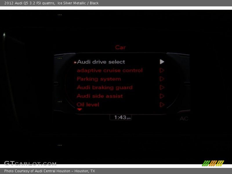 Ice Silver Metallic / Black 2012 Audi Q5 3.2 FSI quattro