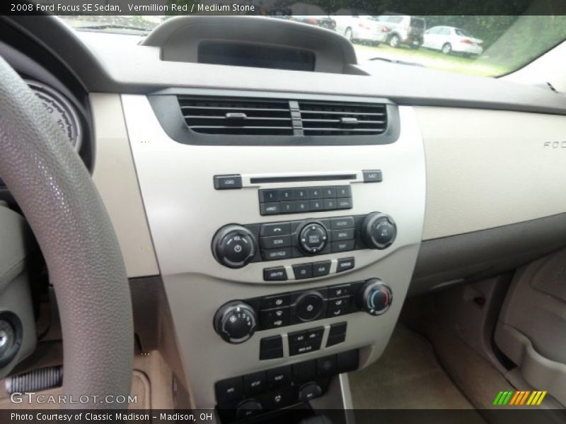 Vermillion Red / Medium Stone 2008 Ford Focus SE Sedan