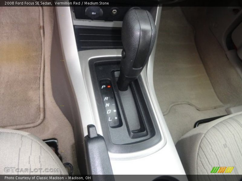 Vermillion Red / Medium Stone 2008 Ford Focus SE Sedan