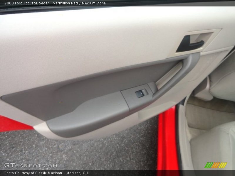 Vermillion Red / Medium Stone 2008 Ford Focus SE Sedan