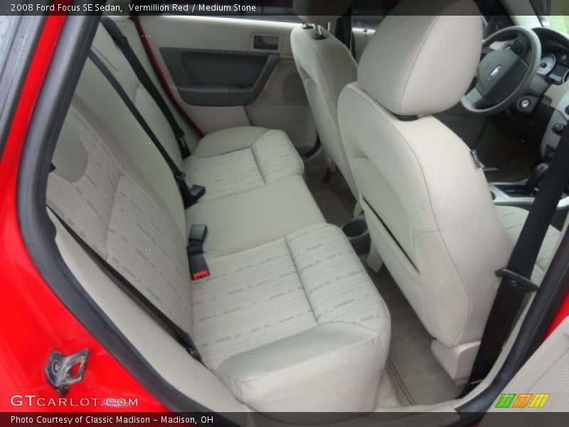 Vermillion Red / Medium Stone 2008 Ford Focus SE Sedan