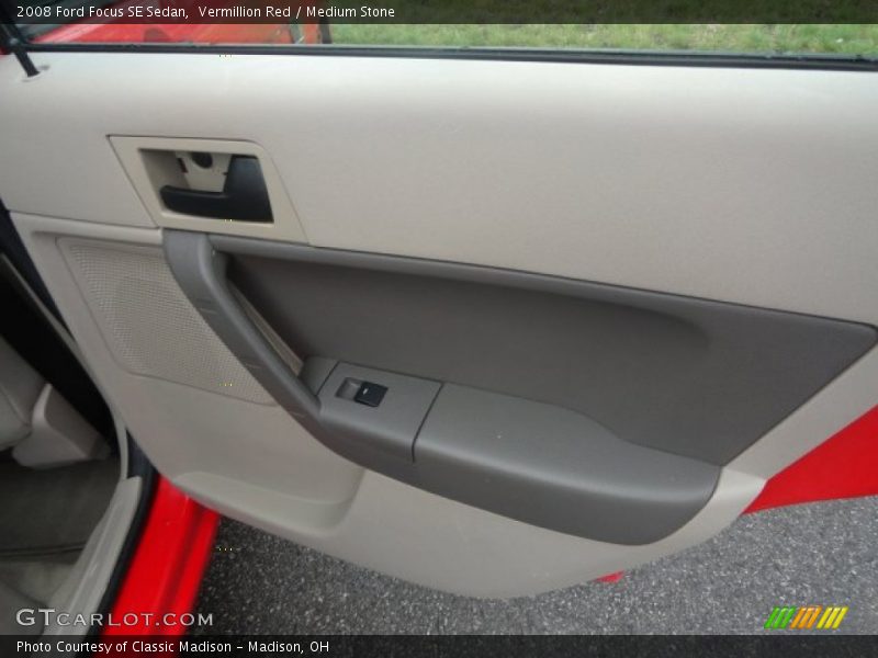Vermillion Red / Medium Stone 2008 Ford Focus SE Sedan