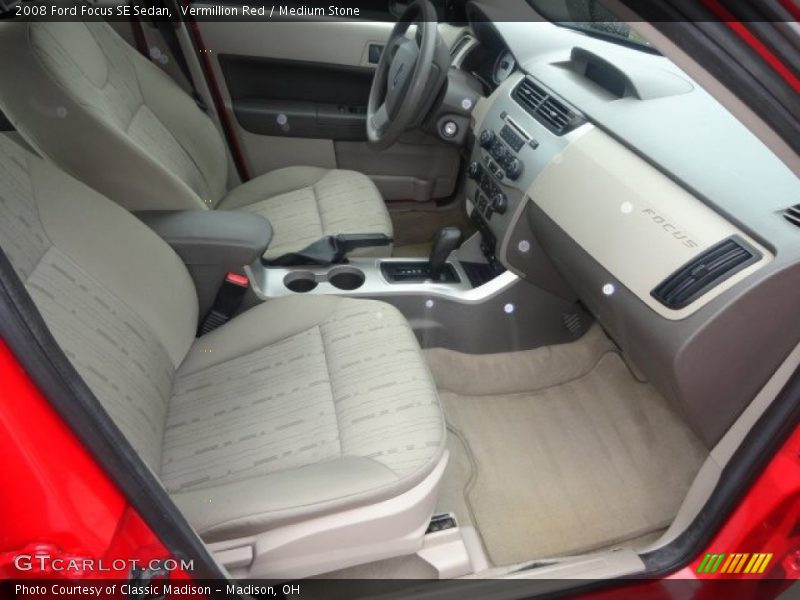 Vermillion Red / Medium Stone 2008 Ford Focus SE Sedan