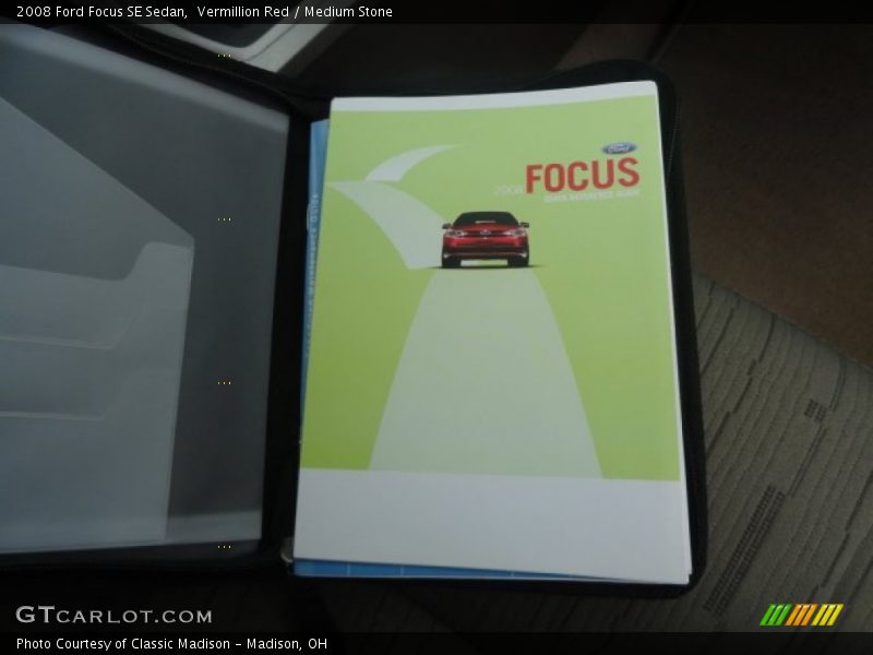 Vermillion Red / Medium Stone 2008 Ford Focus SE Sedan