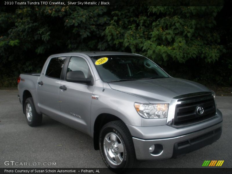 Silver Sky Metallic / Black 2010 Toyota Tundra TRD CrewMax