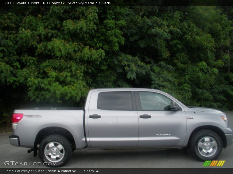 Silver Sky Metallic / Black 2010 Toyota Tundra TRD CrewMax