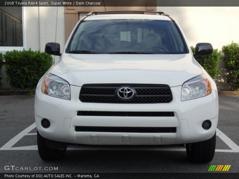 Super White / Dark Charcoal 2008 Toyota RAV4 Sport