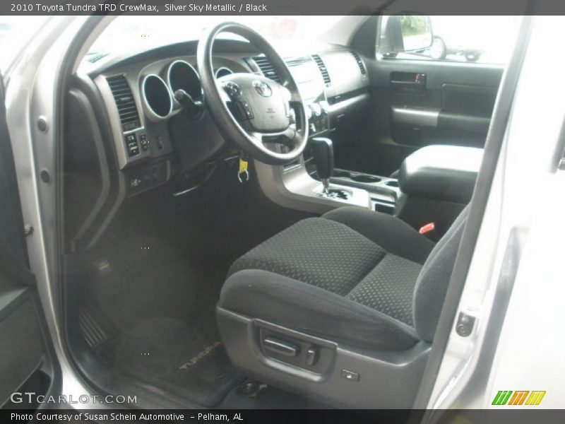 Silver Sky Metallic / Black 2010 Toyota Tundra TRD CrewMax
