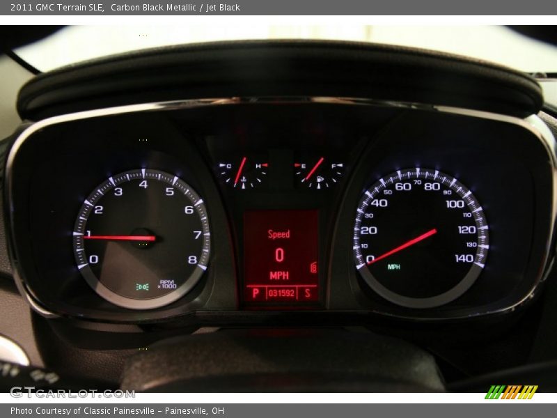 Carbon Black Metallic / Jet Black 2011 GMC Terrain SLE