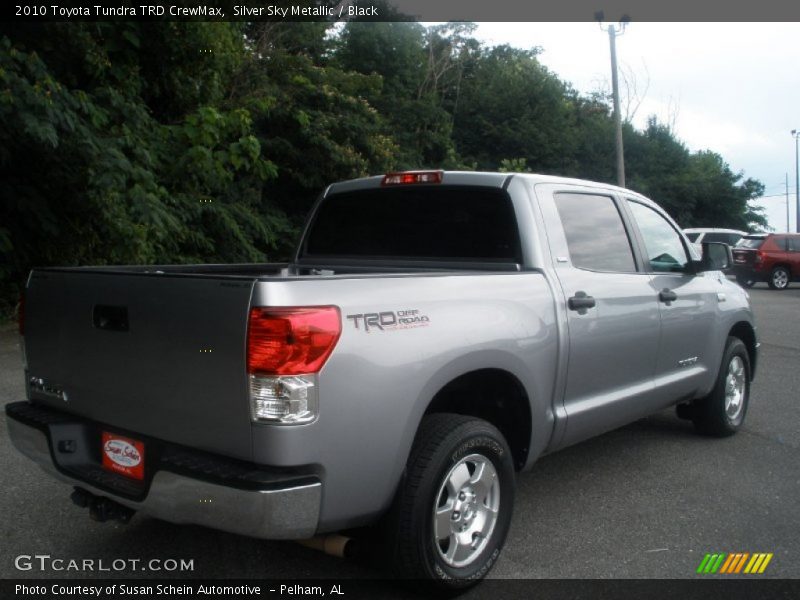 Silver Sky Metallic / Black 2010 Toyota Tundra TRD CrewMax