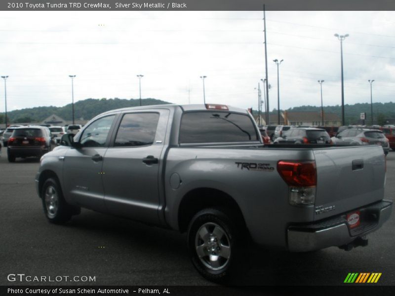 Silver Sky Metallic / Black 2010 Toyota Tundra TRD CrewMax