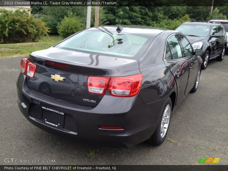 Taupe Gray Metallic / Jet Black/Titanium 2013 Chevrolet Malibu LS