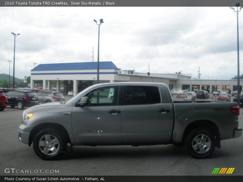 Silver Sky Metallic / Black 2010 Toyota Tundra TRD CrewMax