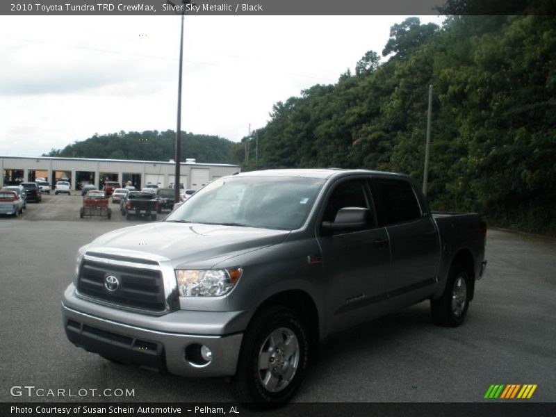 Silver Sky Metallic / Black 2010 Toyota Tundra TRD CrewMax