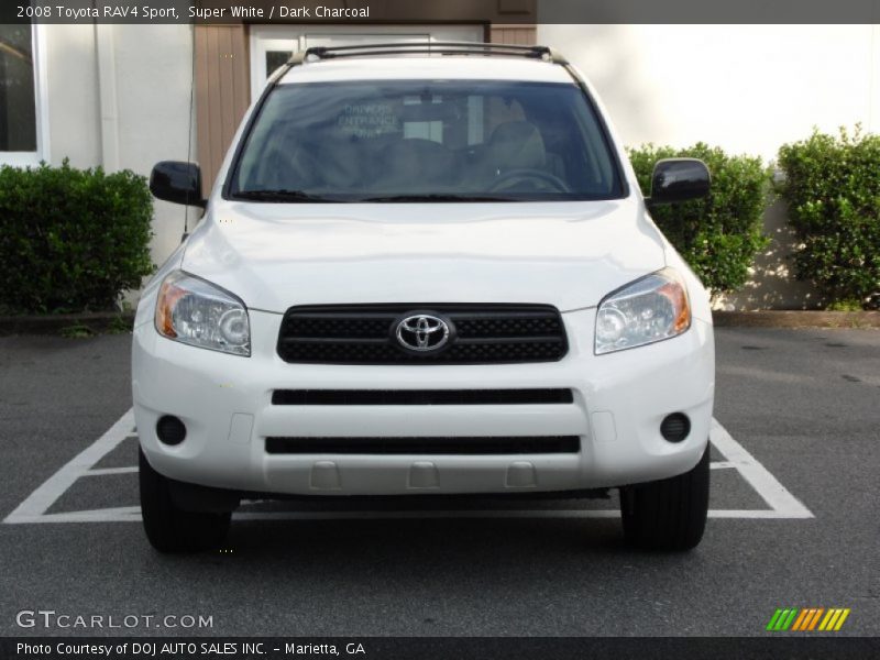 Super White / Dark Charcoal 2008 Toyota RAV4 Sport