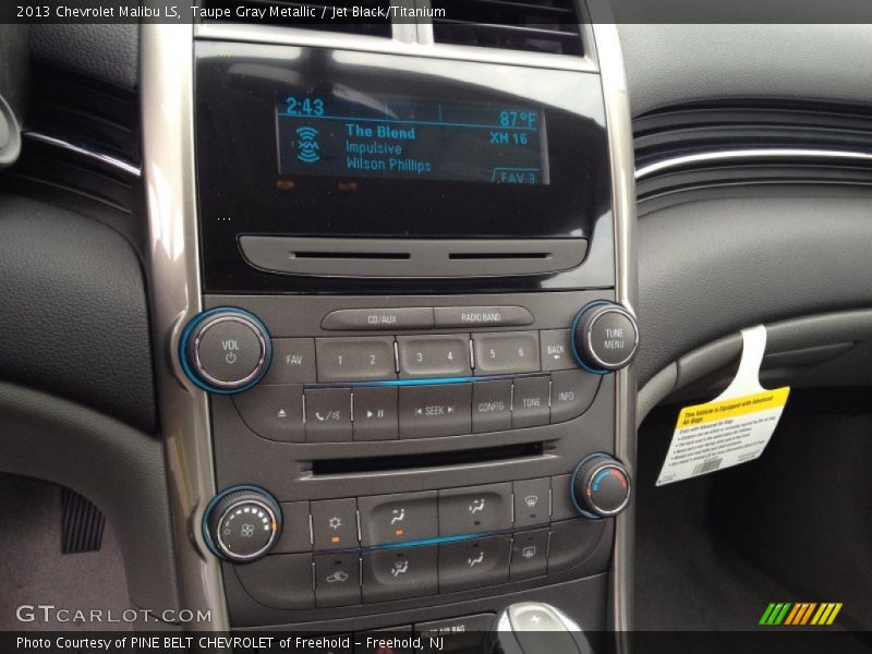Taupe Gray Metallic / Jet Black/Titanium 2013 Chevrolet Malibu LS