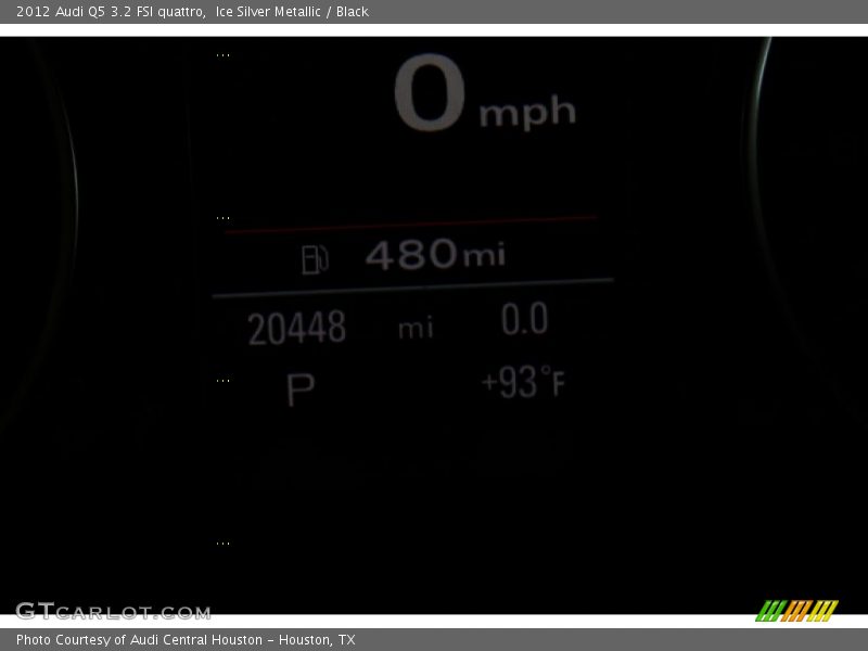 Ice Silver Metallic / Black 2012 Audi Q5 3.2 FSI quattro