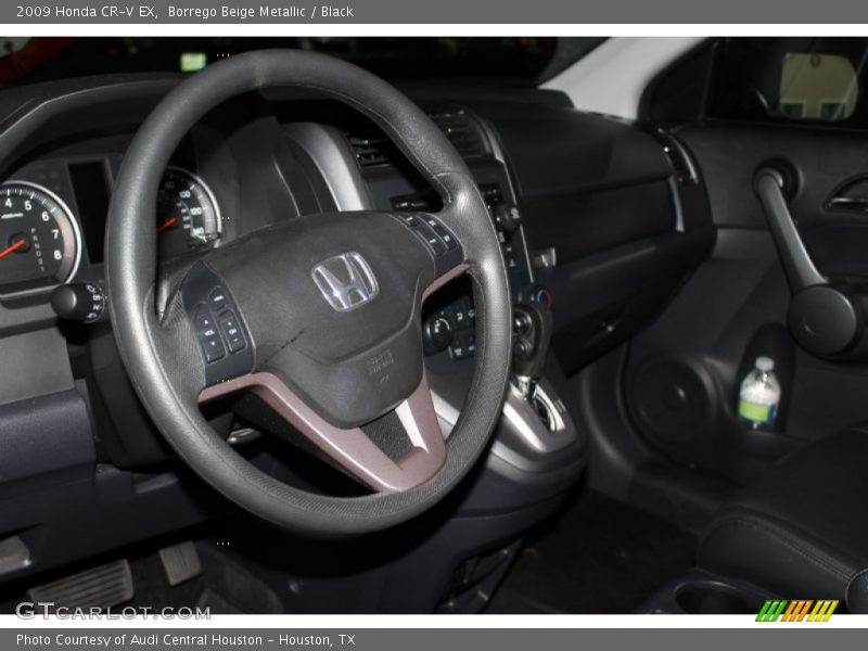 Borrego Beige Metallic / Black 2009 Honda CR-V EX