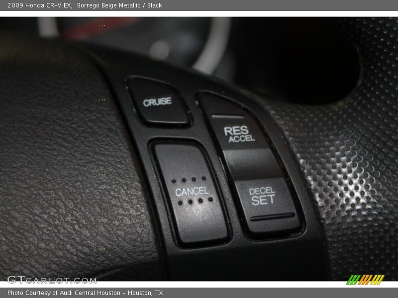 Borrego Beige Metallic / Black 2009 Honda CR-V EX