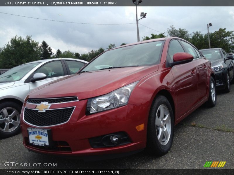 Crystal Red Metallic Tintcoat / Jet Black 2013 Chevrolet Cruze LT